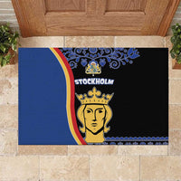 Kingdom of Sweden Stockholm County Rubber Doormat Sweden Coat of arms of Stockholm