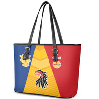 Kingdom of Sweden Stockholm County Leather Tote Bag Flag Style
