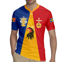 Kingdom of Sweden Stockholm County Rugby Jersey Flag Style