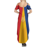 Kingdom of Sweden Stockholm County Summer Maxi Dress Flag Style