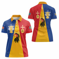Kingdom of Sweden Stockholm County Women Polo Shirt Flag Style