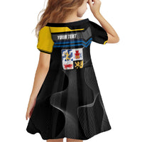 Personalized Kingdom of Sweden Gothenburg Family Matching Short Sleeve Bodycon Dress and Hawaiian Shirt Sweden Vastra Gotaland County