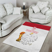 Custom Poland Football Champions Area Rug Sporty Style