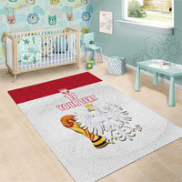 Custom Poland Football Champions Area Rug Sporty Style