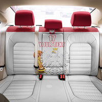 Custom Poland Football Champions Back Car Seat Cover Sporty Style
