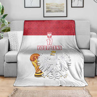 Custom Poland Football Champions Blanket Sporty Style