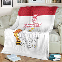 Custom Poland Football Champions Blanket Sporty Style