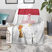 Custom Poland Football Champions Blanket Sporty Style