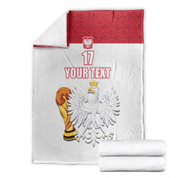 Custom Poland Football Champions Blanket Sporty Style