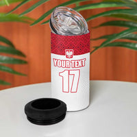 Custom Poland Football Champions 4 in 1 Can Cooler Tumbler Sporty Style