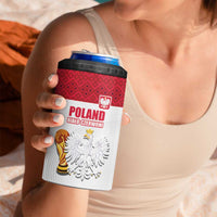 Custom Poland Football Champions 4 in 1 Can Cooler Tumbler Sporty Style