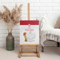 Custom Poland Football Champions Canvas Wall Art Sporty Style