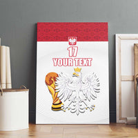 Custom Poland Football Champions Canvas Wall Art Sporty Style
