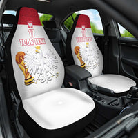 Custom Poland Football Champions Car Seat Cover Sporty Style
