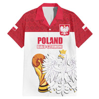 Custom Poland Football Champions Family Matching Mermaid Dress and Hawaiian Shirt Sporty Style