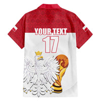 Custom Poland Football Champions Family Matching Tank Maxi Dress and Hawaiian Shirt Sporty Style