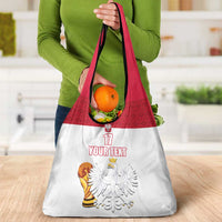 Custom Poland Football Champions Grocery Bag Sporty Style