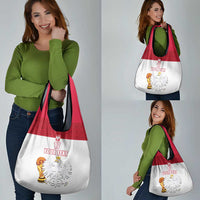 Custom Poland Football Champions Grocery Bag Sporty Style