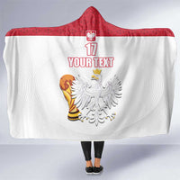 Custom Poland Football Champions Hooded Blanket Sporty Style