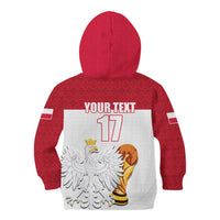 Custom Poland Football Champions Kid Hoodie Sporty Style