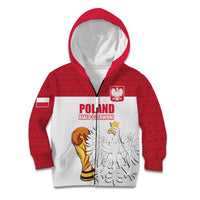 Custom Poland Football Champions Kid Hoodie Sporty Style