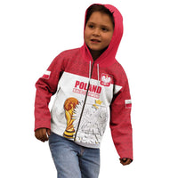 Custom Poland Football Champions Kid Hoodie Sporty Style