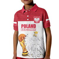 Custom Poland Football Champions Kid Polo Shirt Sporty Style
