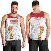 Custom Poland Football Champions Men Tank Top Sporty Style