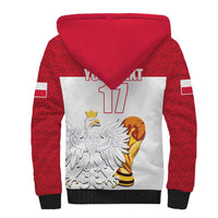 Custom Poland Football Champions Sherpa Hoodie Sporty Style