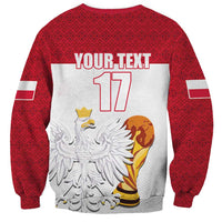 Custom Poland Football Champions Sweatshirt Sporty Style