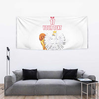 Custom Poland Football Champions Tapestry Sporty Style