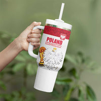 Custom Poland Football Champions Tumbler With Handle Sporty Style