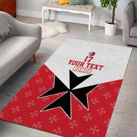 Custom Malta Football Champions Area Rug Sporty Style