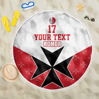 Custom Malta Football Champions Beach Blanket Sporty Style