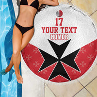 Custom Malta Football Champions Beach Blanket Sporty Style