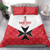 Custom Malta Football Champions Bedding Set Sporty Style