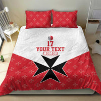 Custom Malta Football Champions Bedding Set Sporty Style