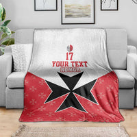Custom Malta Football Champions Blanket Sporty Style