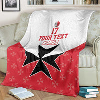 Custom Malta Football Champions Blanket Sporty Style
