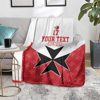 Custom Malta Football Champions Blanket Sporty Style