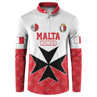 Custom Malta Football Champions Button Sweatshirt Sporty Style