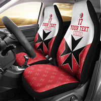 Custom Malta Football Champions Car Seat Cover Sporty Style