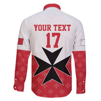 Custom Malta Football Champions Family Matching Off Shoulder Short Dress and Hawaiian Shirt Sporty Style