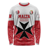 Custom Malta Football Champions Long Sleeve Shirt Sporty Style