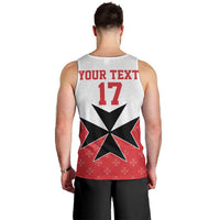 Custom Malta Football Champions Men Tank Top Sporty Style