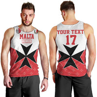 Custom Malta Football Champions Men Tank Top Sporty Style