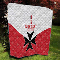 Custom Malta Football Champions Quilt Sporty Style