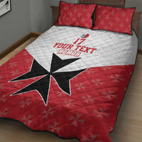 Custom Malta Football Champions Quilt Bed Set Sporty Style