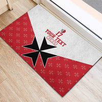 Custom Malta Football Champions Rubber Doormat Sporty Style