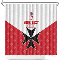 Custom Malta Football Champions Shower Curtain Sporty Style
